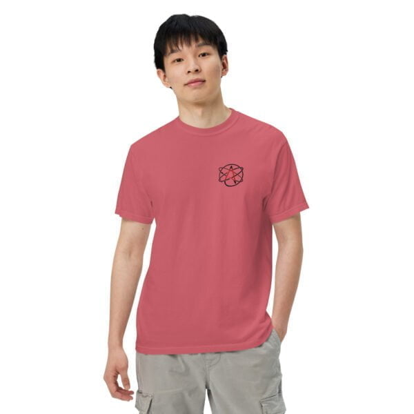 mens garment dyed heavyweight t shirt watermelon front 2 62ec6c8098615